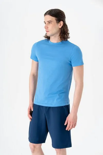 True North True North Herren Kurzarmshirt aus Bio-Baumwolle und Modal T-Shirt T2100, Aquamarin, – Produktbild 2 von 3