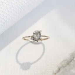 Eppi Eppi Goldener Ring mit Salt and Pepper Diamanten und Lab Grown Diamanten Kendra – Produktbild 1 von 1