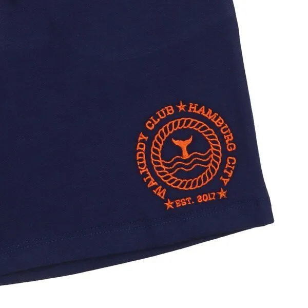 Walkiddy Walkiddy Kinder Shorts GOTS-zertifiziert aus Bio-Baumwolle dunkelblau „Blue Depths“, Blau, – Produktbild 2 von 3