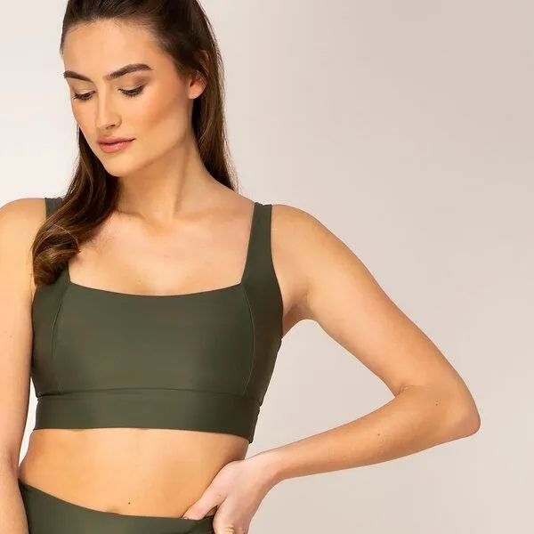 Woodlike Woodlike Crop Top, Army (grün), – Produktbild 2 von 3