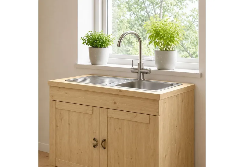 Home affaire Arbeitsplatte Oslo, Beige, – Produktbild 3 von 8