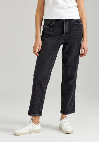 THOKKTHOKK ThokkThokk Damen Straight Cropped Jeans Bio Fair, Mid grey (grau), – Produktbild 1 von 4
