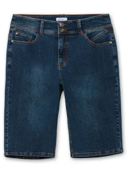 sheego Jeansbermudas dark blue denim – Produktbild 1 von 1