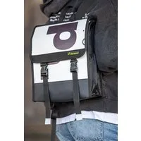 DEMANO DEMANO Rucksack aus Recycelten Bannern Verdi S, Weiss, – Produktbild 1 von 1
