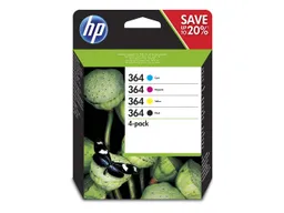 Hewlett Packard hp Tintenpatronen N9J73AE, Nr. 364 schwarz, cyan, magenta, gelb, 4-er Set – Produktbild 1 von 1
