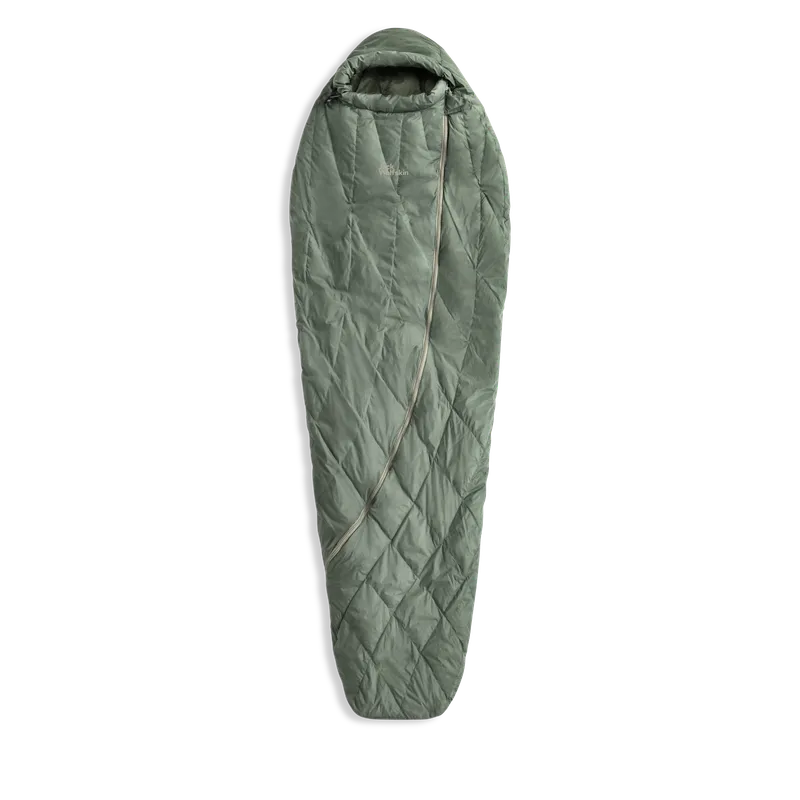 Jack Wolfskin Jack Wolfskin Athmos Down +5 180cm Rds Leichter Warmer Daunenschlafsack für bis zu 5° left green, Picnic green, – Produktbild 1 von 1