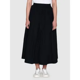 KnowledgeCotton Apparel KnowledgeCotton Apparel Midirock - Poplin elastic waist skirt - aus Bio-Baumwolle – Produktbild 1 von 1
