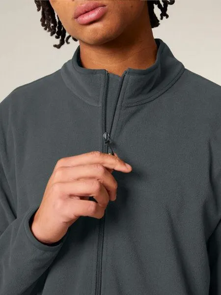 Human Family Human Family Basic Herren Fleecejacke "Clue" aus recyceltem Polyester, Anthrazit, – Produktbild 1 von 4