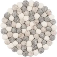 myfelt myfelt Filzkugel Topfuntersetzer (⌀ 20 cm), Multifarben natur hell (hella), – Produktbild 1 von 1
