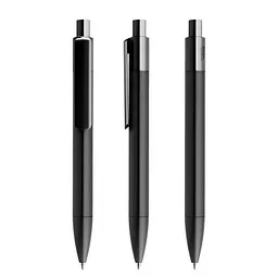 prodir prodir® Druckkugelschreiber DS4 PMM Push, blaue Mine, schwarz – Produktbild 1 von 1
