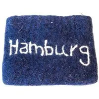 short'n'pietz short'n'pietz handgefilztes Portemonnaie mit Reißverschluß, Blau, – Produktbild 1 von 1