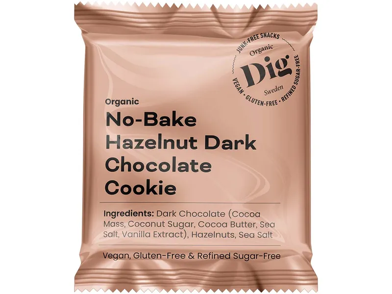 Dig Dig Bio-Keks 'Hazelnut Dark Chocolate', raw, vegan – Produktbild 1 von 1