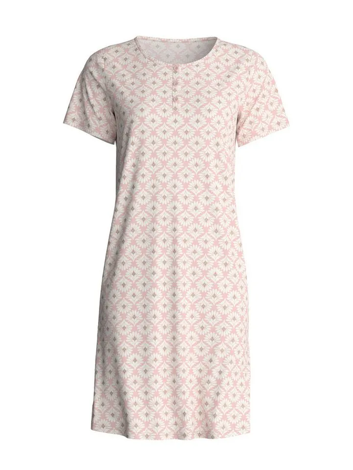 CALIDA CALIDA Nachthemd Cotton Special Damen (1-tlg) 95cm Länge, weich, mit Knopfleiste, Rosa, – Produktbild 2 von 4