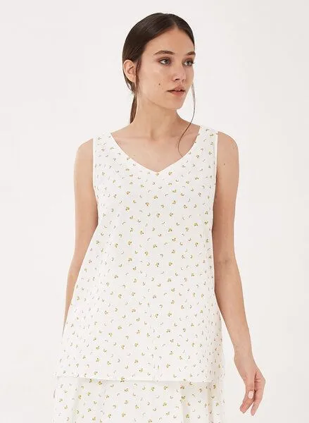 ORGANICATION ORGANICATION Blusentop aus TENCEL Lyocell mit Allover-Print, White, – Produktbild 1 von 4