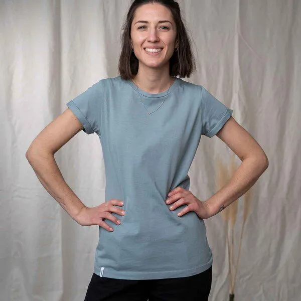 Vresh Clothing Vresh Clothing Vranka - T-Shirt aus Biobaumwolle, Hellblau, – Produktbild 2 von 4