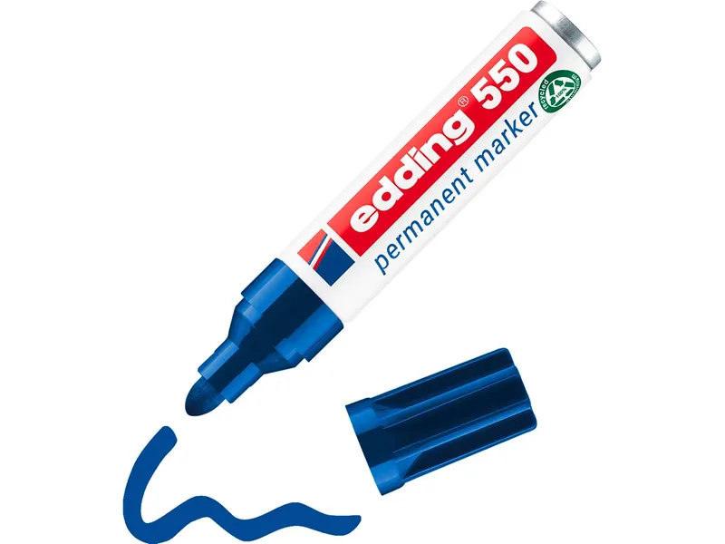 Edding Edding Permanetmarker "550" blau – Produktbild 2 von 4