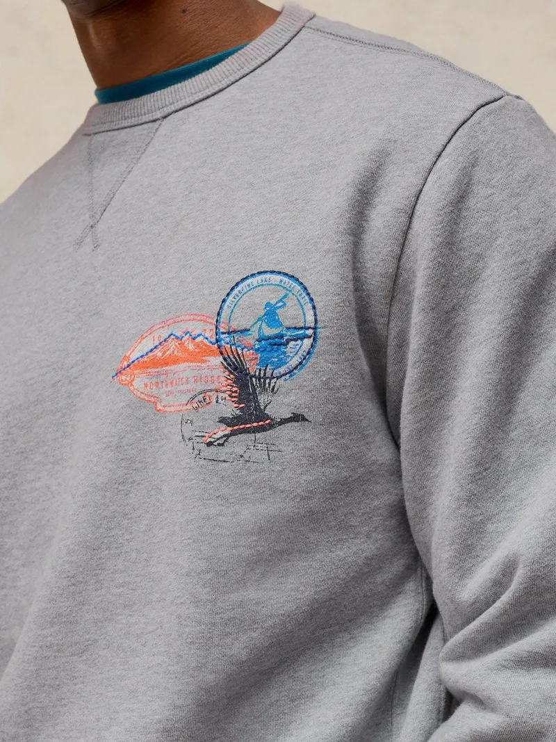 White Stuff White Stuff Sweatshirt Sidmouth mit Grafik, Grau multi, – Produktbild 2 von 4