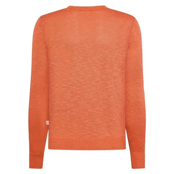 KnowledgeCotton Apparel KnowledgeCotton Apparel Crew-Neck-Pullover aus Tencel Damen, Orange (langoustino), – Produktbild 3 von 4