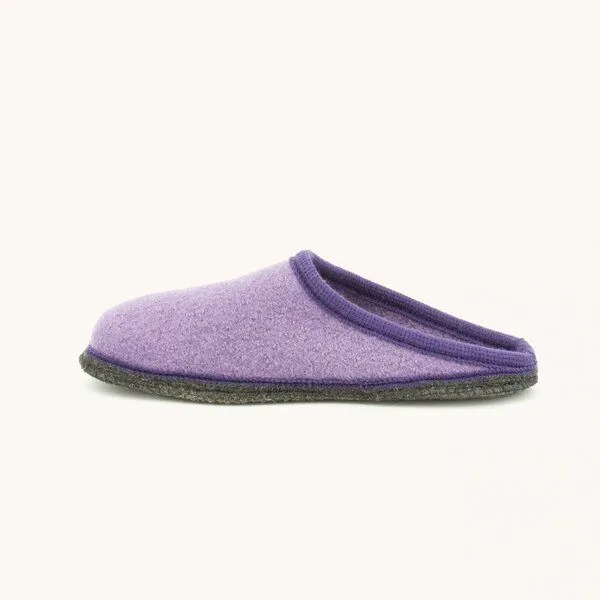 Kitz-Pichler Kitz-Pichler Filz-Hausschuh Grainau aus 100% Schurwolle - Damen & Herren Pantoffel, Flieder, – Produktbild 4 von 4