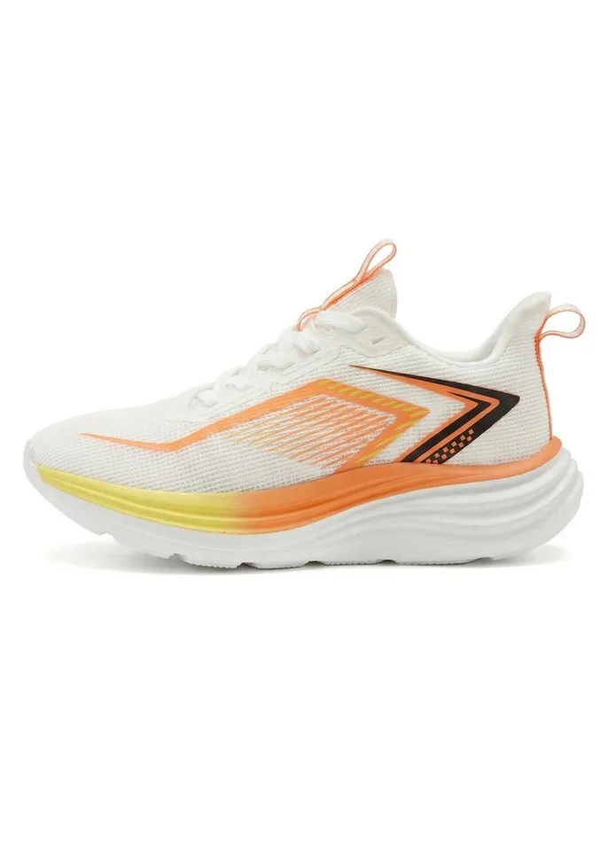 John Devin John Devin Schnürhalbschuh, Halbschuh, Freizeitschuh, Turnschuh Sneaker im sportiven Look mit dämpfender Chunky Außensohle Unisex VEGAN, Weiß, – Produktbild 4 von 5