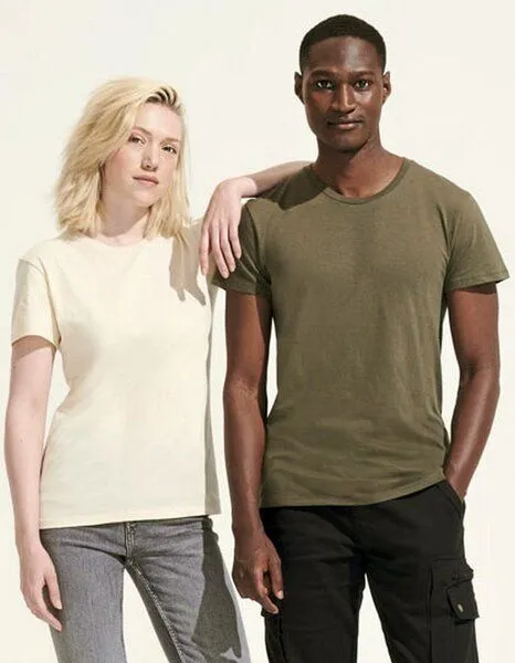 Sol's Sol's Unisex T-Shirt Rundhals teilweise bis 50% Recycelte Baumwolle, Schwarz (deep), – Produktbild 2 von 3
