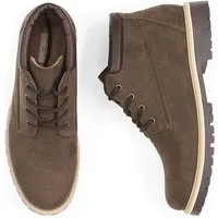 Will s Vegan Shop Will's Vegan Shop Niedrig Dock-Stiefel Veganes Wildleder Herren, Dunkelbraunes veganes wildleder, – Produktbild 1 von 1