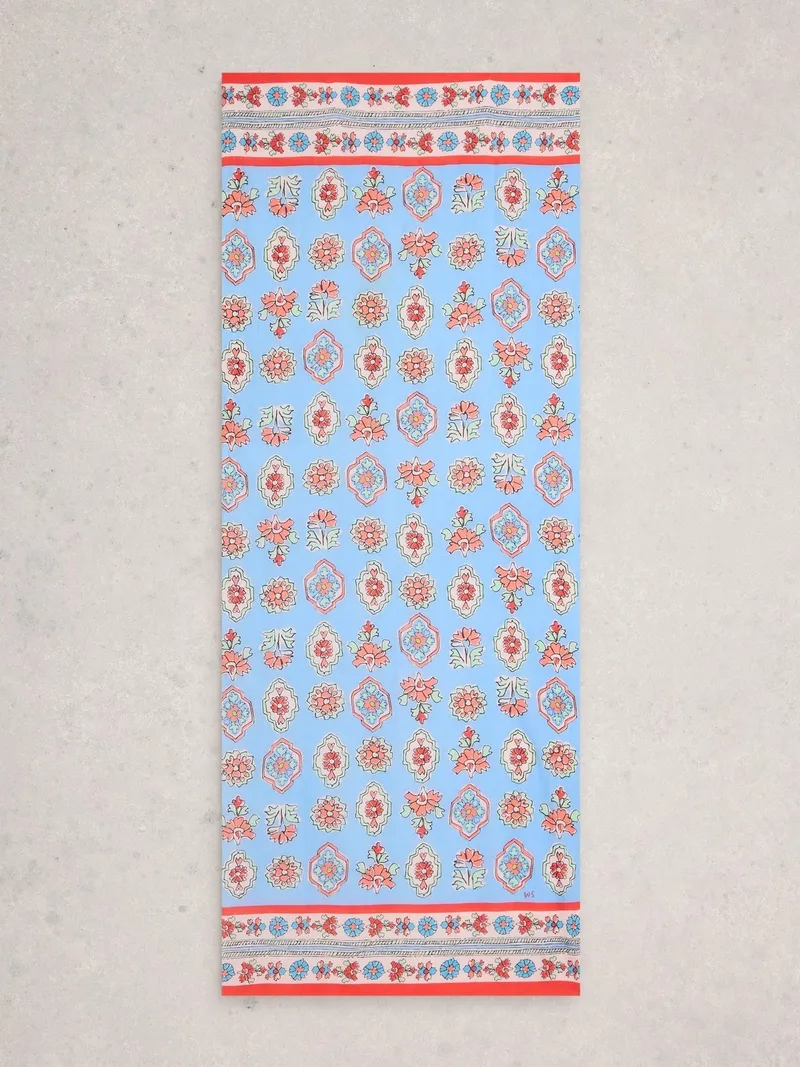 White Stuff Bedrucktes Halstuch Callie - Einheitsgröße, Blau print, – Produktbild 3 von 3
