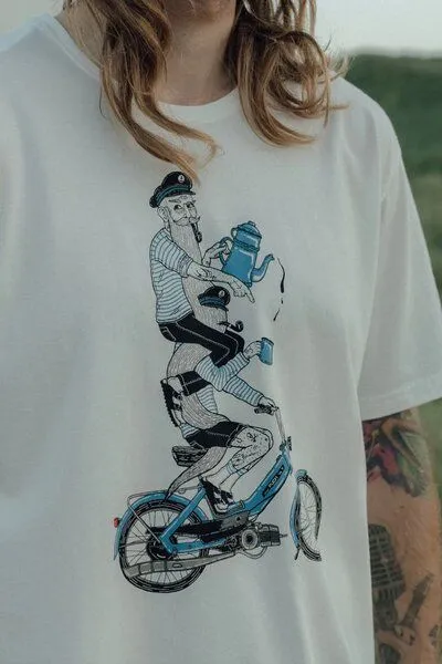 LAKOR LAKOR T-Shirt aus Bio-Baumwolle - Hitching A Ride - Starwhite – Produktbild 1 von 3