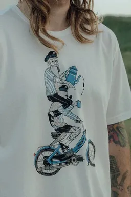 LAKOR LAKOR T-Shirt aus Bio-Baumwolle - Hitching A Ride - Starwhite – Produktbild 1 von 1