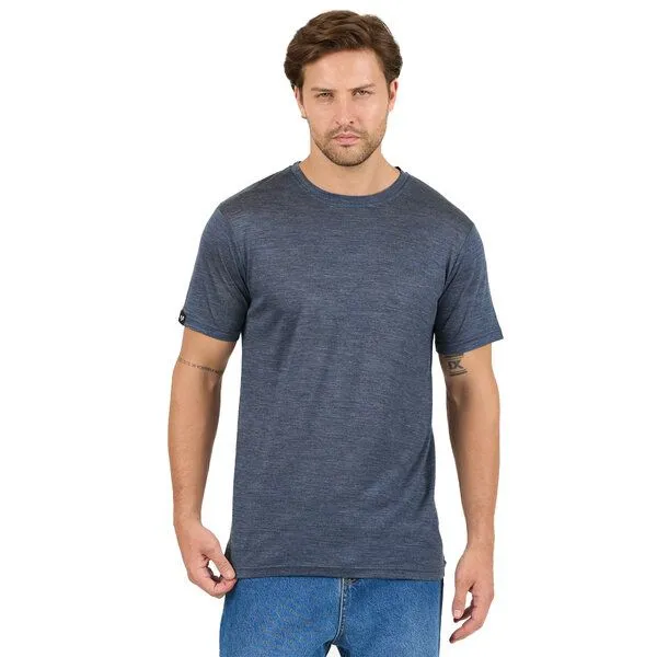 Woolona Woolona Lyocell & Merinowolle T-Shirt - TERRA 50/50, Navy, – Produktbild 1 von 3