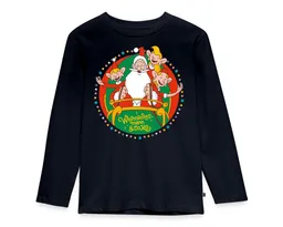 Spreadshirt T-Shirt Weihnachtsmann & Co. KG Logo Kinder Premium Langarmshirt (1-tlg) Normaler Schnitt für optimale Passform – Produktbild 1 von 1