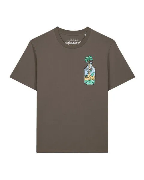 watapparel watapparel T-Shirt Unisex Holiday in a bottle, Mocha, – Produktbild 1 von 2