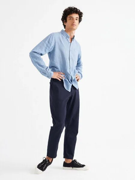 thinking mu thinking mu Hemp Ant Shirt, Blau (indigo), – Produktbild 2 von 4