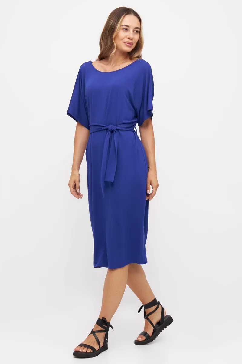 WiDDA Widda Damen vegan Kleid Anna Kobaltblau, Dunkelblau, – Produktbild 2 von 2