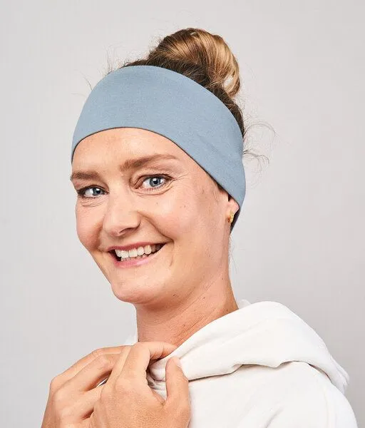 obumi obumi STIRNBAND BREIT AUS BIO JERSEY IN VIELEN FARBEN, Air blue, – Produktbild 3 von 3