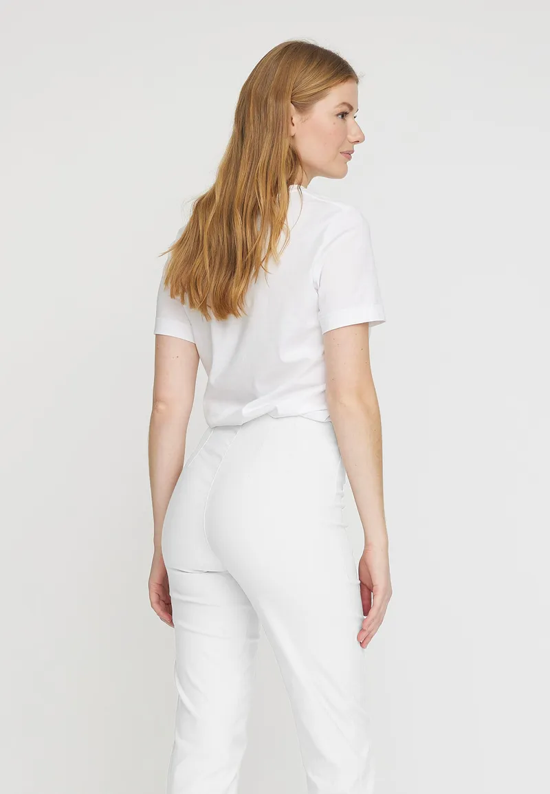 LAURIE LAURIE Damen vegan Hose Regular Betty Ml Weiß, Weiß, – Produktbild 1 von 2