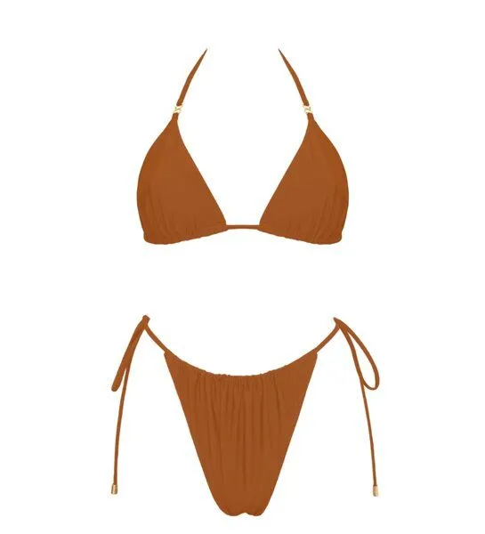 Anekdot Anekdot Chia Triangle Bikini Set, Ochre, – Produktbild 1 von 4
