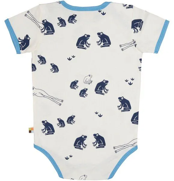loud + proud loud + proud Babys & Kinder Body kurzarm Druck, GOTS-zertifiziert, Ultramarine(blau), – Produktbild 1 von 5