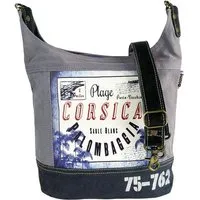 Sunsa Sunsa Hobo Tasche mit Corsica Motiv, Umhängetasche aus Canvas – Produktbild 1 von 1