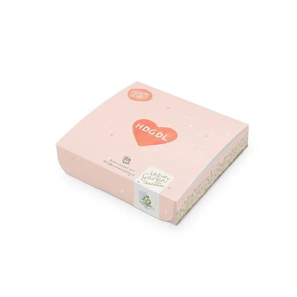 Die Stadtgärtner Die Stadtgärtner Pflanzenkästchen mit Wildblumensaatgut | Geschenkidee für Valentinstag, Jahrestage, Liebesbotschaft, Dankeschön I Hab dich ganz doll lieb – Produktbild 1 von 1