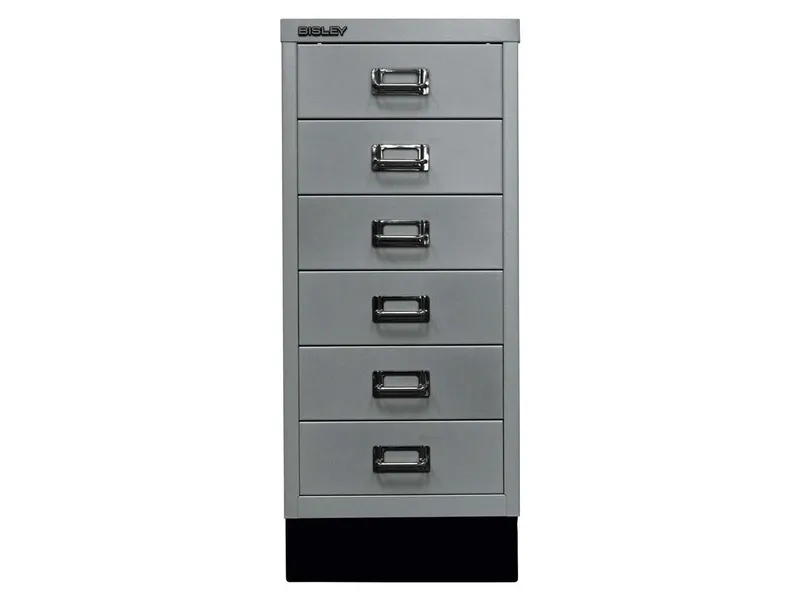 Bisley Bisley Schubladenschrank "MultiDrawer" DIN A4 mit 6 Schubladen silber – Produktbild 1 von 1