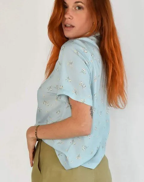 Aatise Aatise Oversize-Bluse mit kubanischem Zavi 100% EcoVero, Blau1, – Produktbild 3 von 3