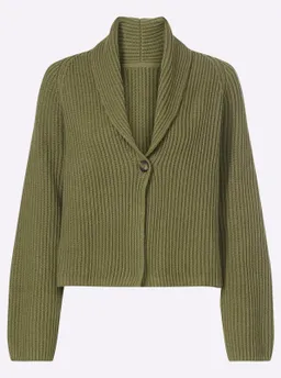 heine Strickjacke oliv – Produktbild 1 von 1