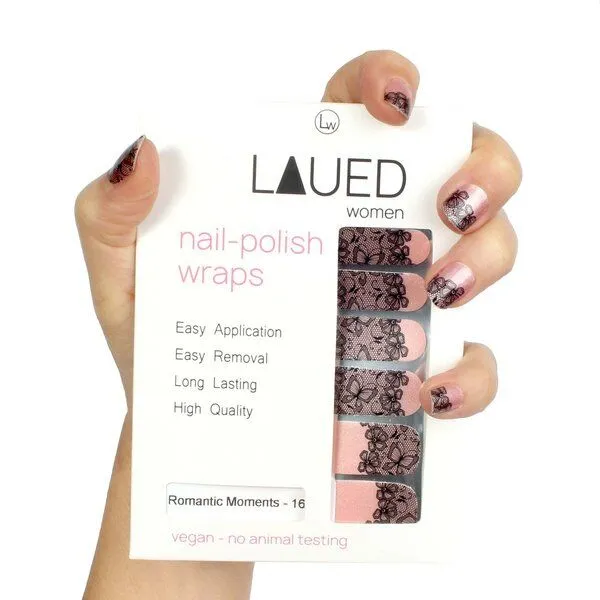 Vargu Vargu LAUED vegane Nagelfolien textile fusion, Romantic moments, – Produktbild 1 von 4