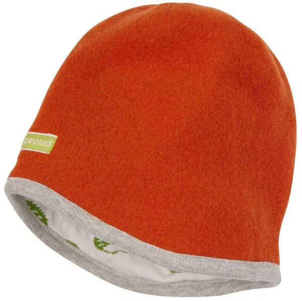 loud + proud loud + proud Baby & Kinder Mütze Wollfleece, GOTS-zertifiziert, Terracotta(orange), – Produktbild 1 von 3