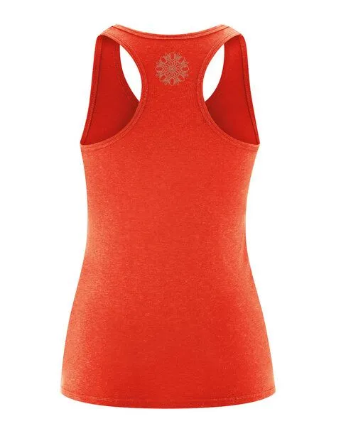 HempAge HempAge Damen Yoga Tanktop Hanf/Bio-Baumwolle, Brick-182 orange, – Produktbild 4 von 4