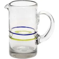GLOBO Fair Trade GLOBO Fair Trade Krug LIMONADA aus Recyclingglas, mundgeblasen, verschiedene Designs, Ringe, – Produktbild 1 von 1