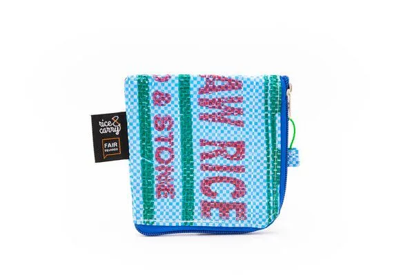 Rice&Carry Rice&Carry Upcycle Seifentasche, Blau, – Produktbild 2 von 3