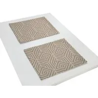 Nature by Adam Nature by Adam Tischset 2er Pack aus 100% Bio-Baumwolle - Made in Germany - Easy Diamond, Dunkelbraun, – Produktbild 1 von 1