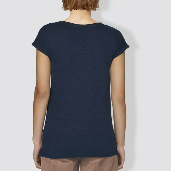little kiwi little kiwi Damen T-Shirt "Tropfen", Navy, – Produktbild 3 von 3